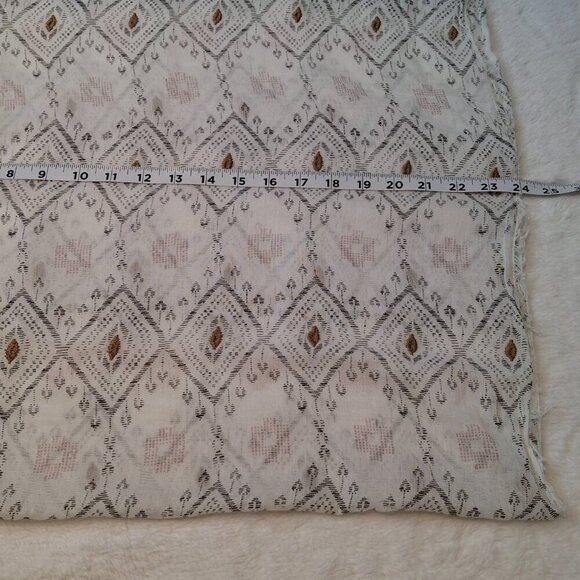 American Eagle Embroidered Loop Scarf 100% Cotton Aztec Boho Southwestern 29X24 - Picture 10 of 11